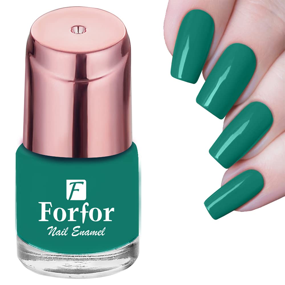 FORFOR® Long-Lasting Matte Nail Polish - Aqua Green Vegan & Non-Toxic Formula | Perfect for Everyday Wear, Special Occasions & DIY Nail Art