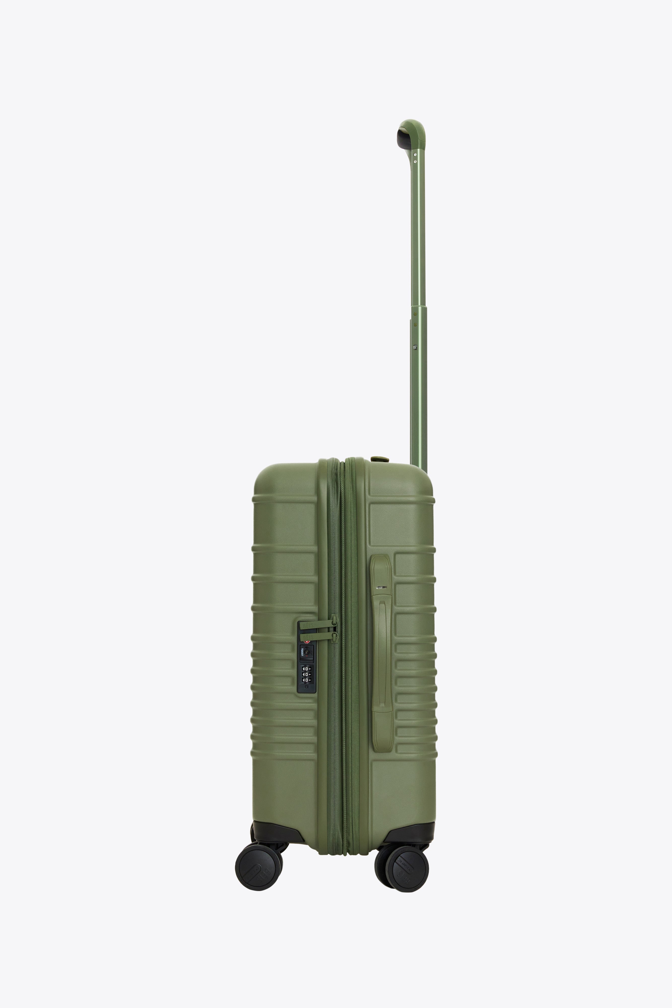 Olive Carry On Roller Luggage - Lightweight & Durable Suitcase for Air Travel, Business Trips & Weekend Getaways