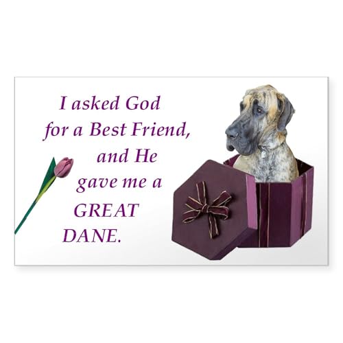 Clear - Great Dane Sticker (Brindle)