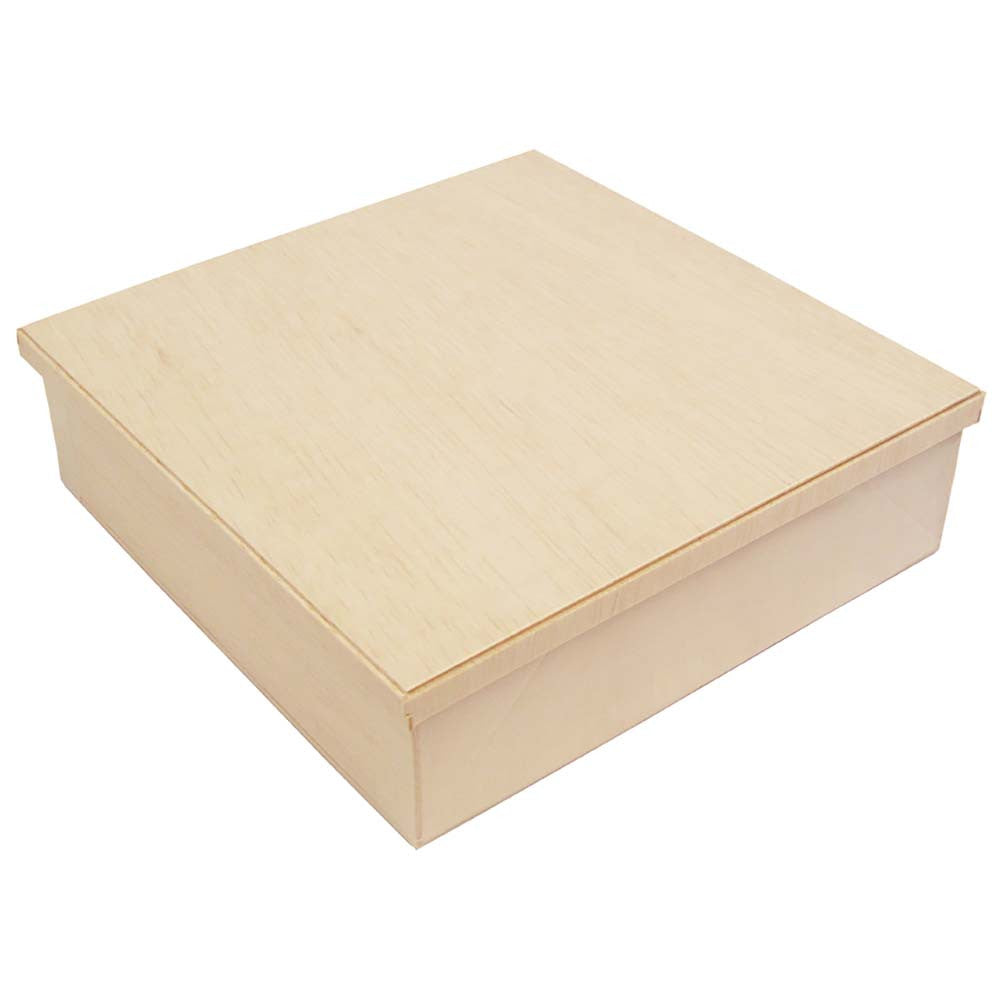 Eco-Friendly Wooden Square Takeout Bento Box 6.7