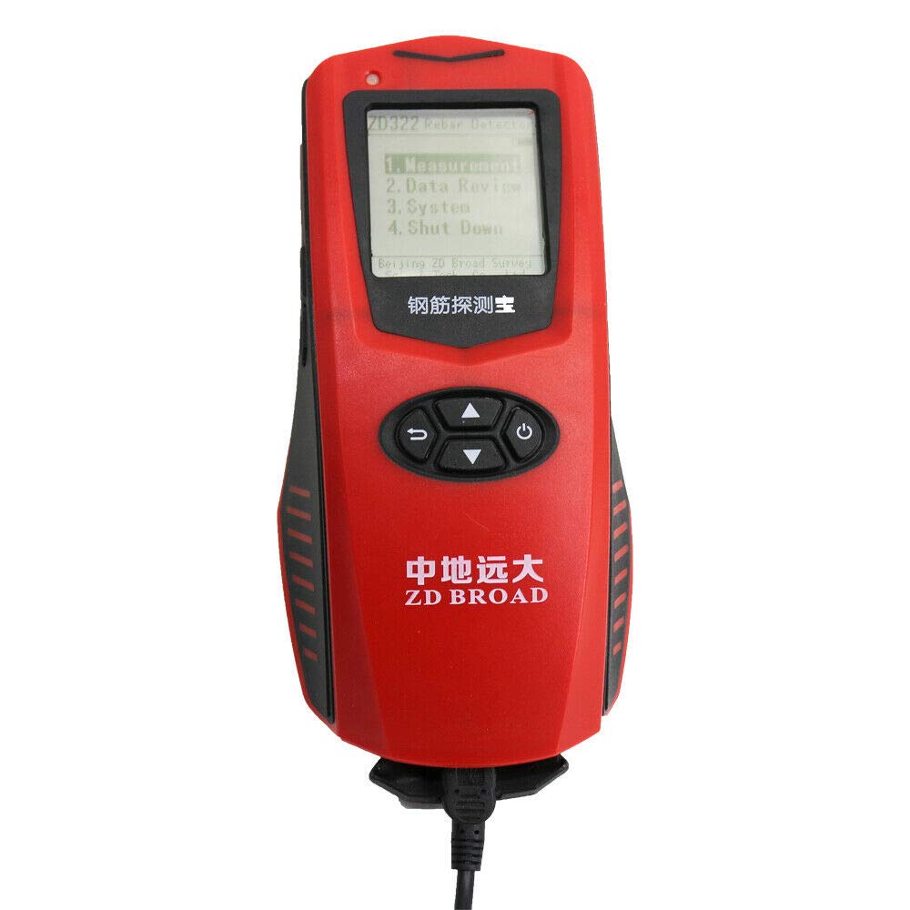 **ZD322 Handheld Rebar Detector - Integrated Steel Bar Scanner for Concrete, Rebar Diameter & Protective Layer Tester - Perfect for Construction, Renovation & Safety Inspections**