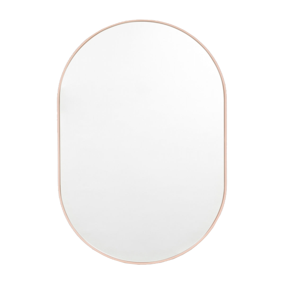 Bjorn Oval Mirror - Powder Coated Modern Wall Mirror for Living Room, Bedroom & Bathroom | Elegant Home Decor & Functional Vanity Mirror