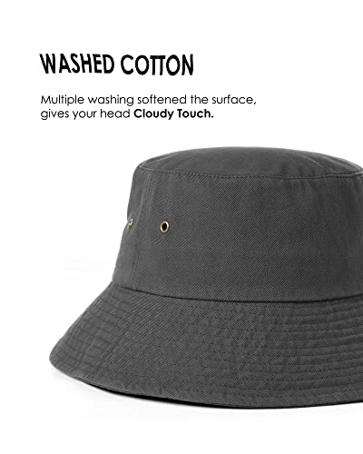 Stylish Bucket Hat with Adjustable Chin Strap - Sun Protection Outdoor Hats for Men & Women - Perfect for Beach, Hiking, Fishing, and Summer Activities