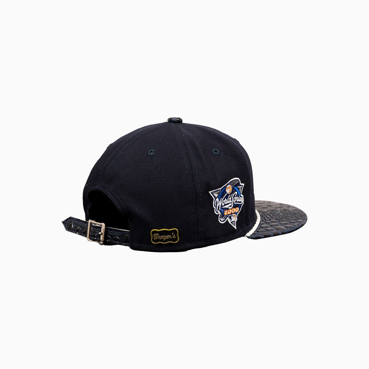 Breyer's Buck 50 New York Yankees Patent Leather Baseball Cap - Stylish MLB Fan Gear for Games & Streetwear