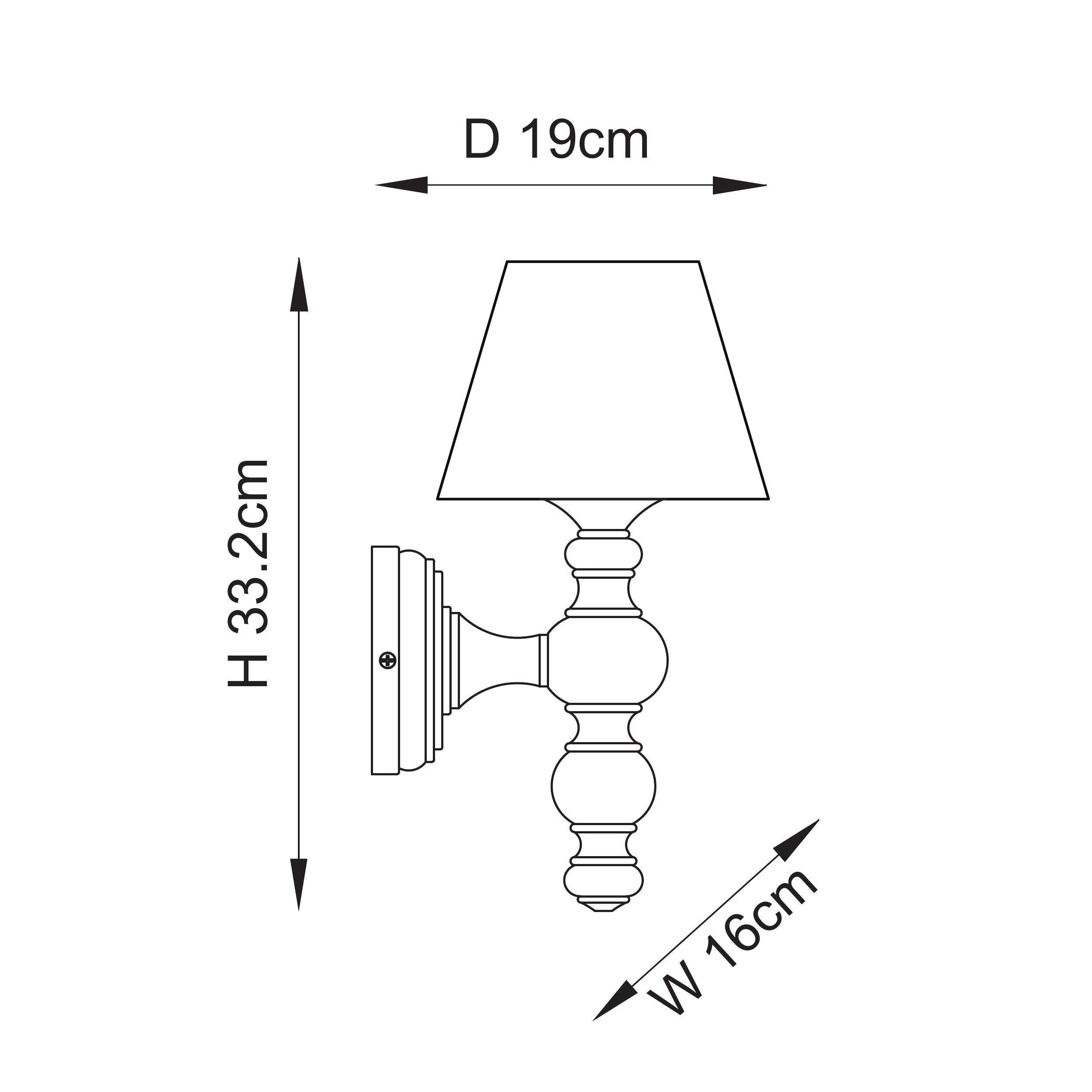 Bibury 16cm Wooden Wall Light with Leaf Design - Herb Garden Green Shade for Home Decor, Bedroom, Living Room & Outdoor Lighting