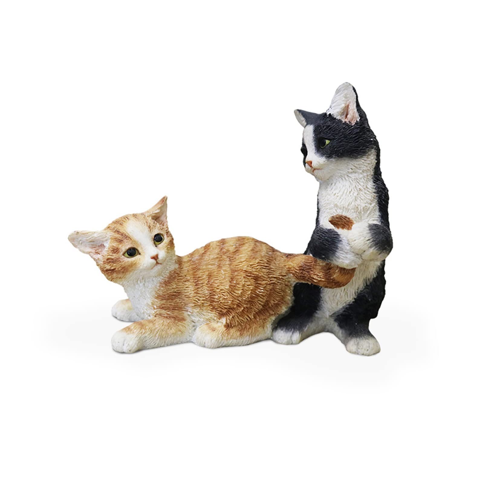 BELLAALONG Realistic Animal Figurines - Resin Jungle Animal Statues for Home & Office Decor, Kids Gifts, Pet Cat Garden Ornaments - Perfect for Nature-Themed Room Decor & Educational Play