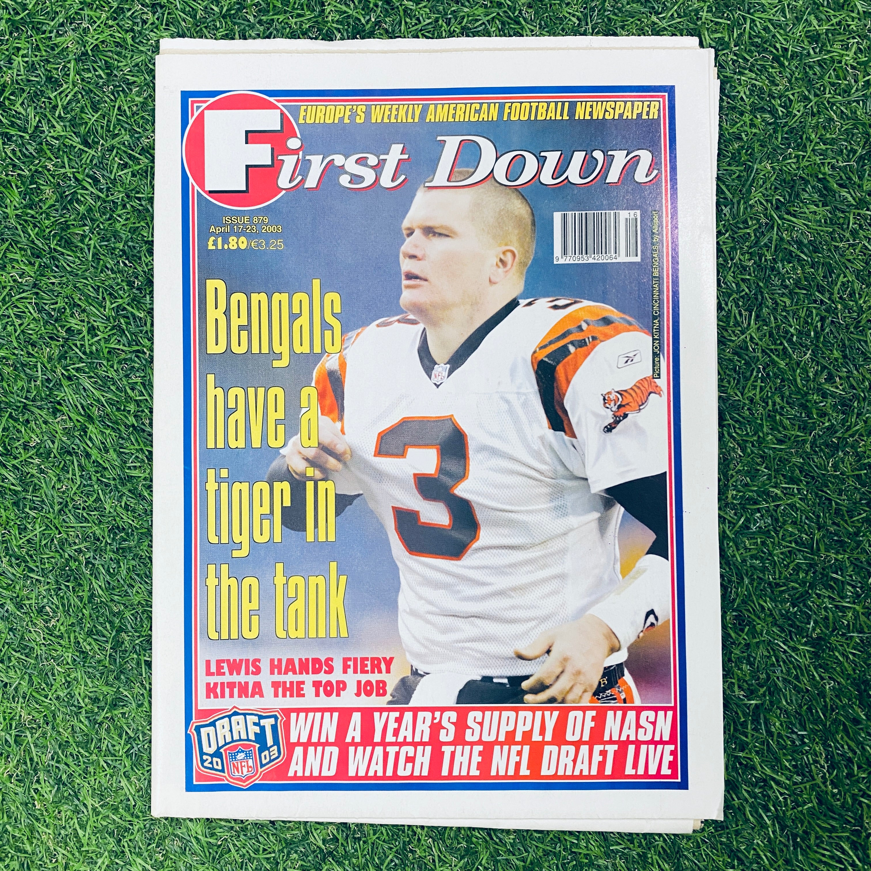 First Down Newspaper Issue 879 - April 17-23, 2003 | Vintage Sports Collectible | Perfect for Football Memorabilia Displays & Historical Collections