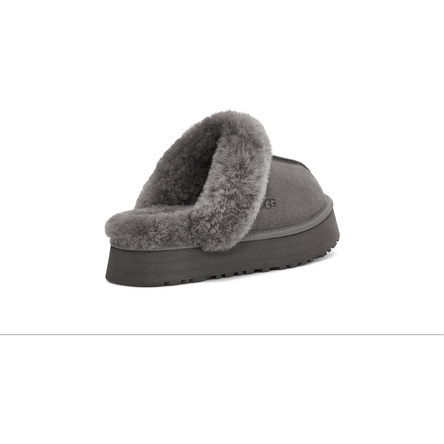 UGG Women's Disquette Platform Boots - Charcoal Gray Winter Snow Boots for Women | Warm & Comfortable for Cold Weather, Outdoor Walking, and Casual Wear