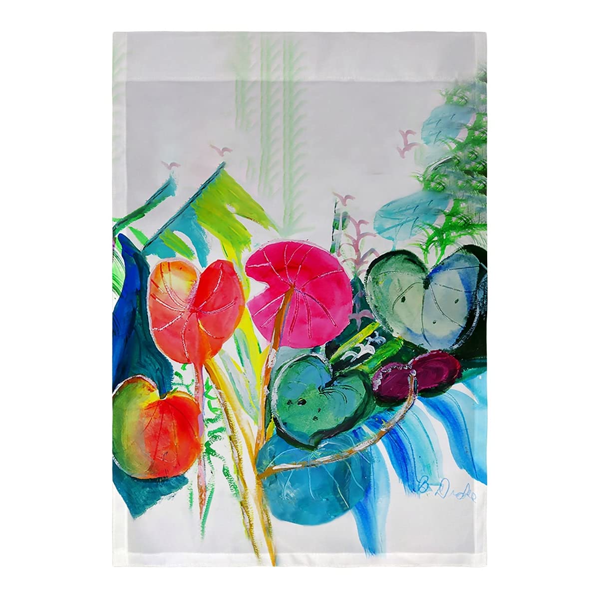 Betsy Drake FL1130 12.5 x 18 Inch Cyclamen Flower Garden Flag - Decorative Outdoor House Flag for Porch, Yard, and Seasonal Home Decor