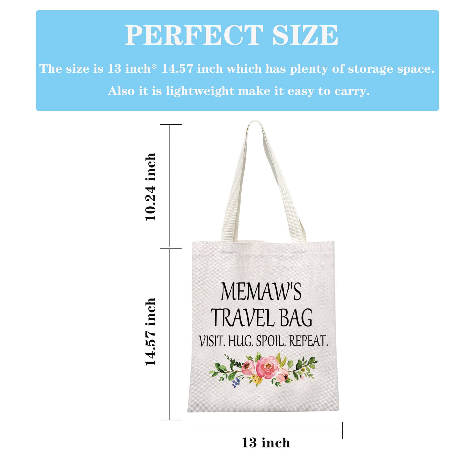 GJTIM Grandma Travel Toiletry Bag - Waterproof Cosmetic Organizer for Women, Perfect Birthday Gift for Memaw - Ideal for Vacations, Road Trips & Airplane Carry-On