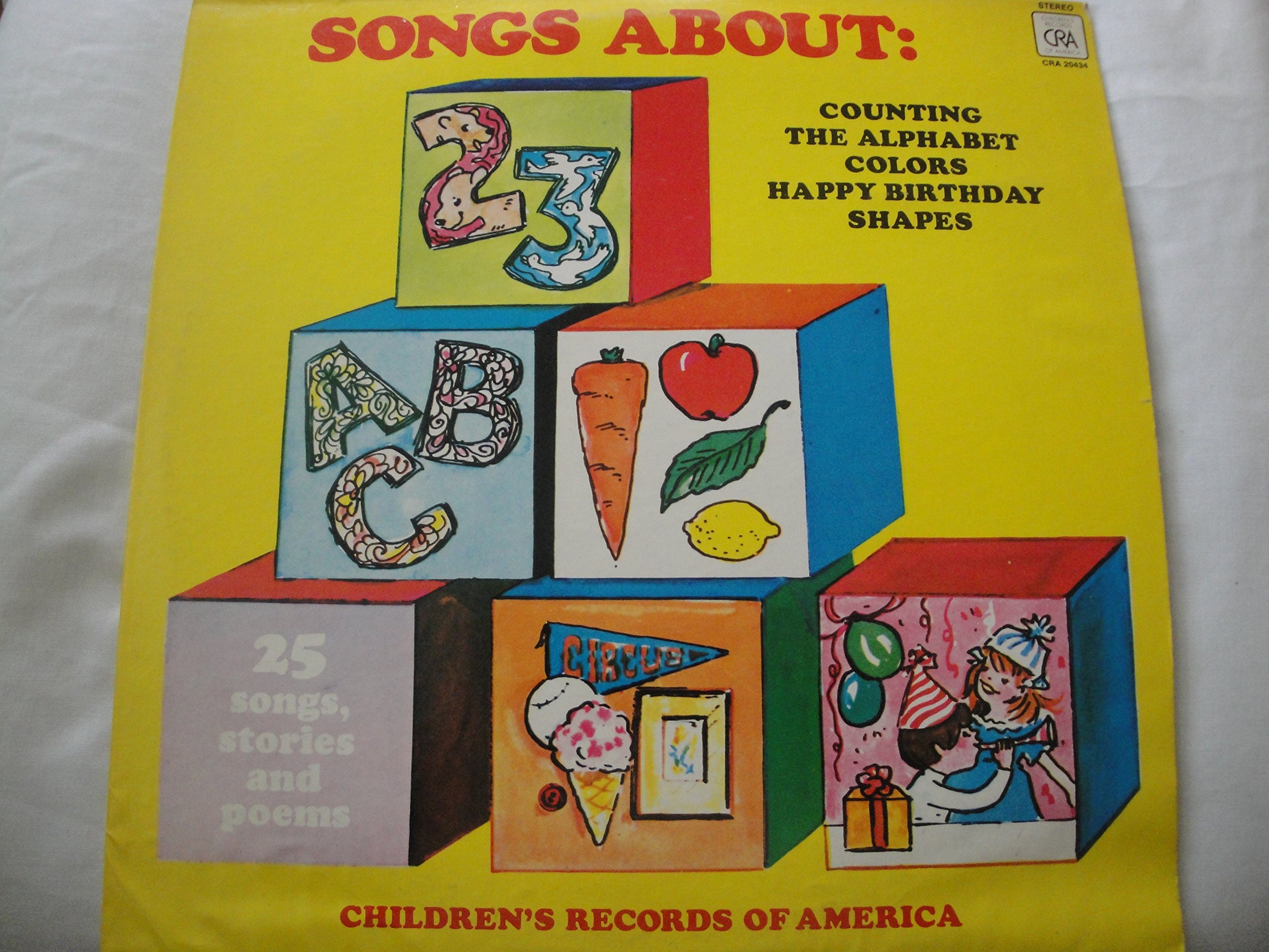 Educational Kids Vinyl LP: Counting, Alphabet, Colors, Shapes & Happy Birthday Songs - Perfect for Preschool Learning & Birthday Parties