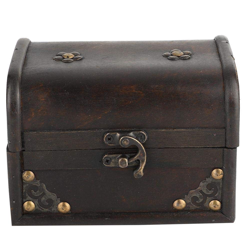 Vintage Wooden Handcrafted Jewelry Storage Box - Yasashi Desktop Organizer for Rings, Earrings & Necklaces | Perfect for Home Decor, Gift Giving & Vanity Display
