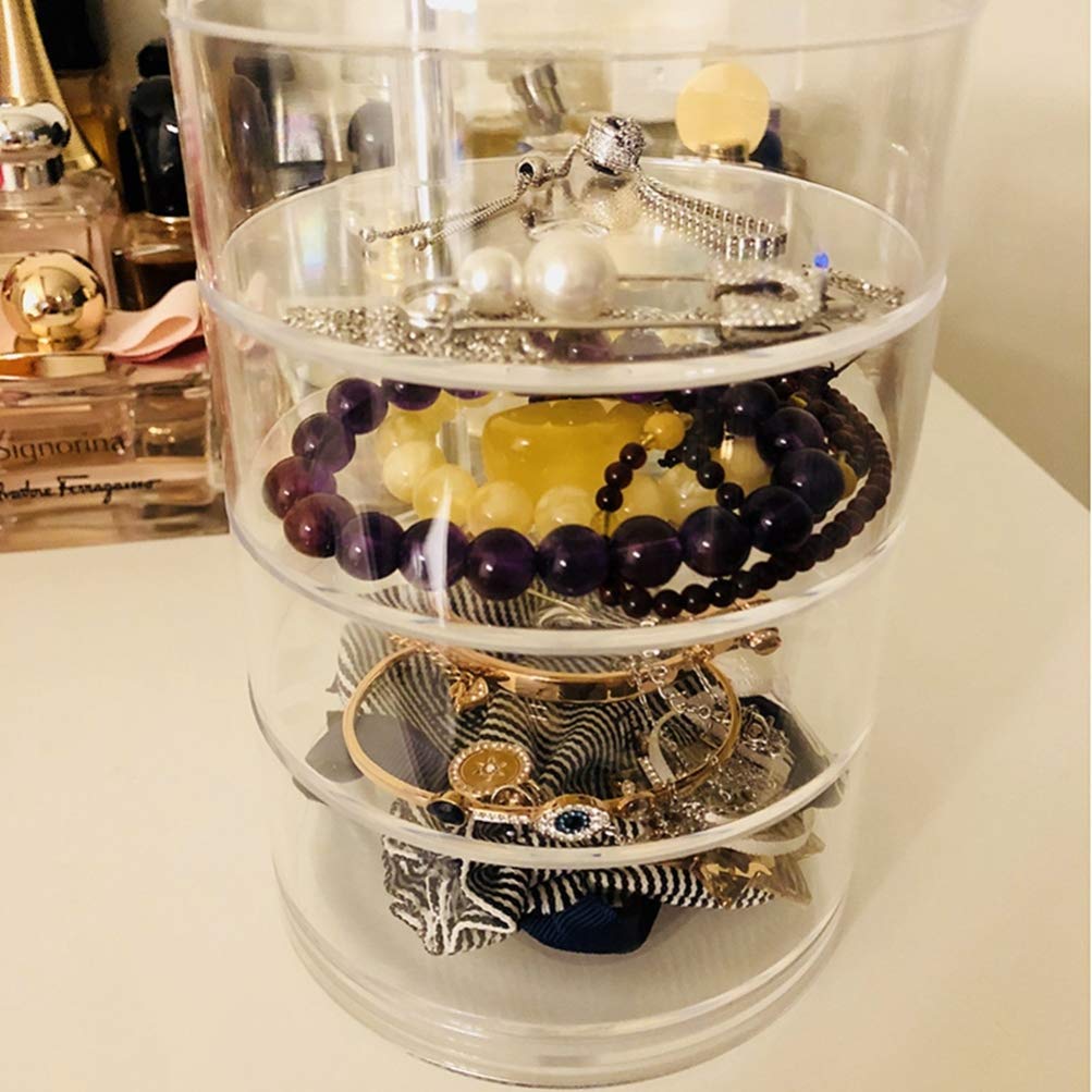 Cabilock 2-Piece Transparent Spiral Earring Storage Organizer - Jewelry Box & Pill Case - Perfect for Travel, Home, and Office Organization