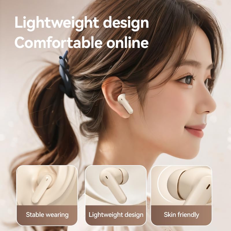 Wireless Earbuds Bluetooth 5.4 with Active Noise Cancelling, Stereo Bass in-Ear Headphones with Mic, 30H Playtime LED Power Display Case, IPX7 Waterproof - Perfect for Running, Gym Workouts, Gaming & Travel (Black)
