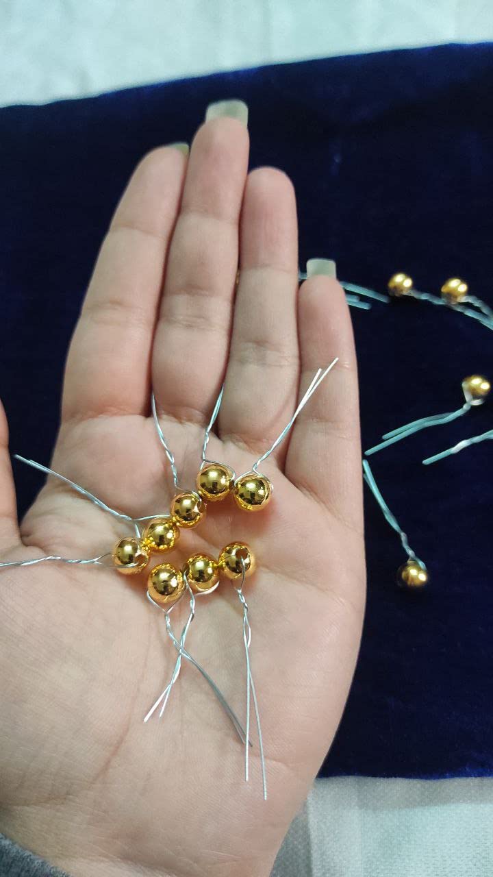23 Pack Pearl Hair Pins & Adjustable Hair Clips - Golden Wedding Hairstyle Accessories for Women & Girls - Perfect for Bridal, Prom, and Formal Events
