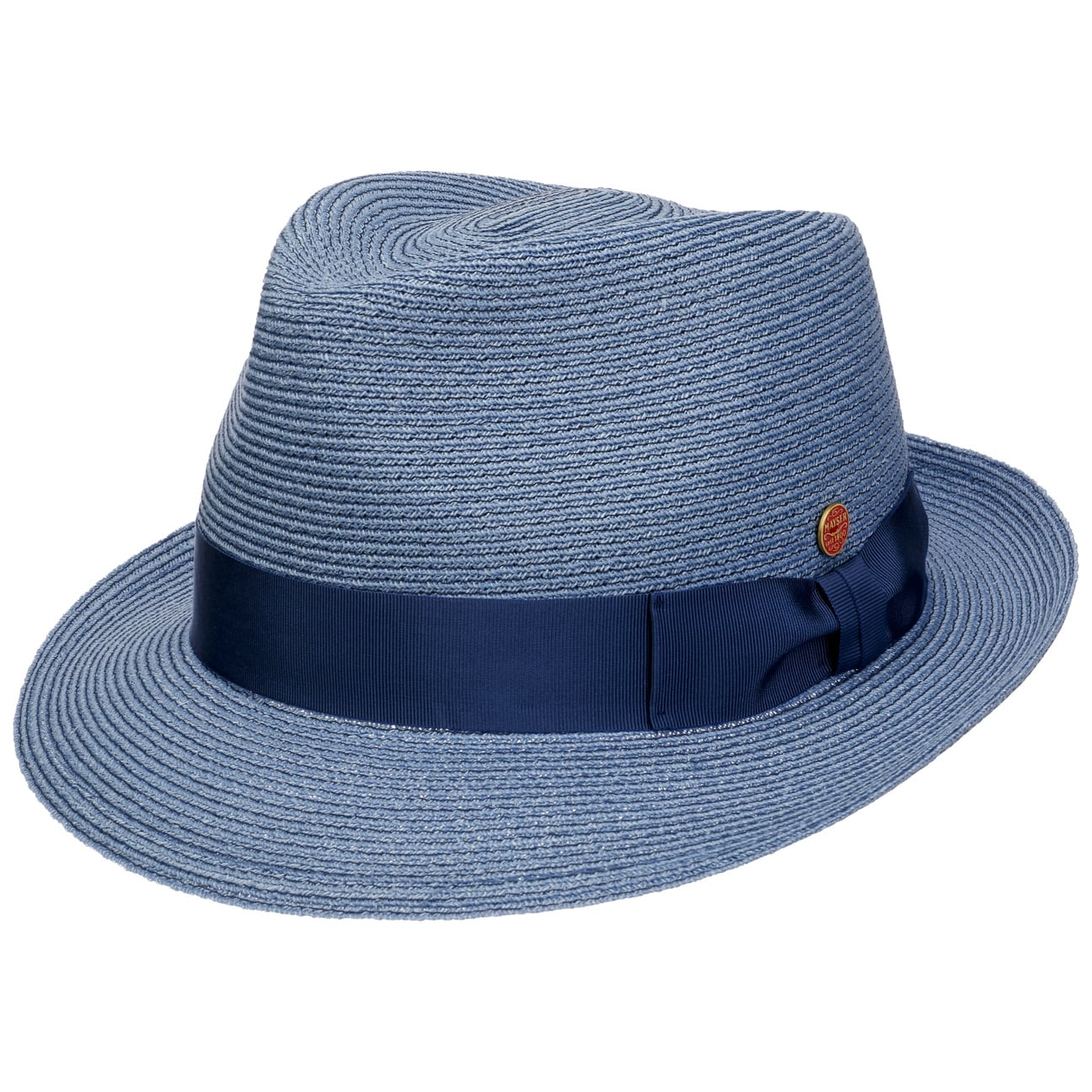 Mayser Maleo Trilby Hemp Hat for Men - Stylish Summer Sun Hat with Brim for Outdoor Activities, Beach, Travel & Casual Wear