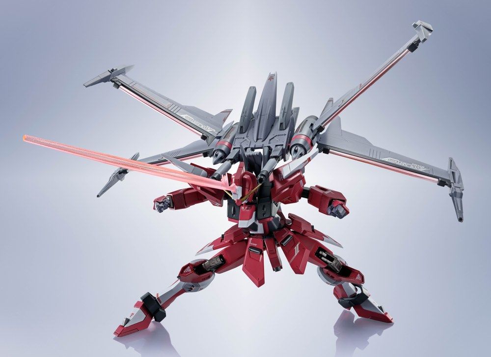 Bandai Metal Robot Spirits Gundam Seed Freedom ZGMF-X191M2 Infinite Justice Gundam Type II Action Figure - Collectible Anime Model Kit for Display & Gundam Battles