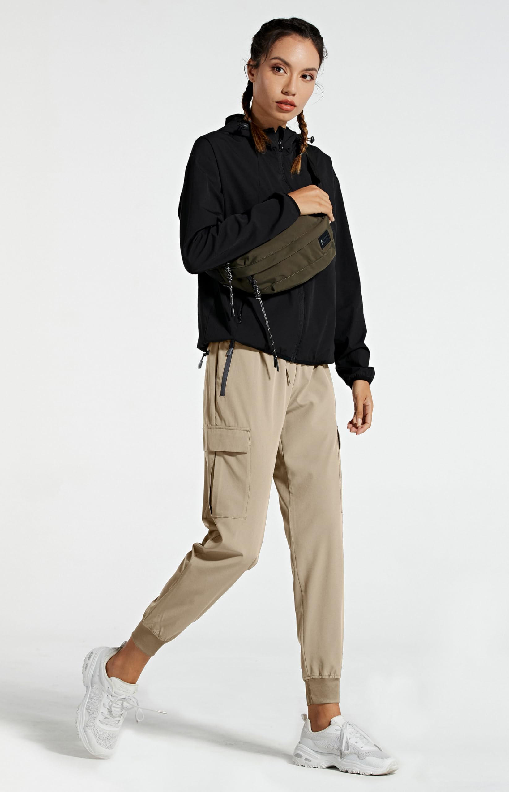 Libin Women's Cargo Joggers - Lightweight Quick Dry Hiking Pants for Athletic, Lounge & Travel - Petite/Regular/Tall Sizes - Perfect for Outdoor Adventures, Gym Workouts & Casual Wear