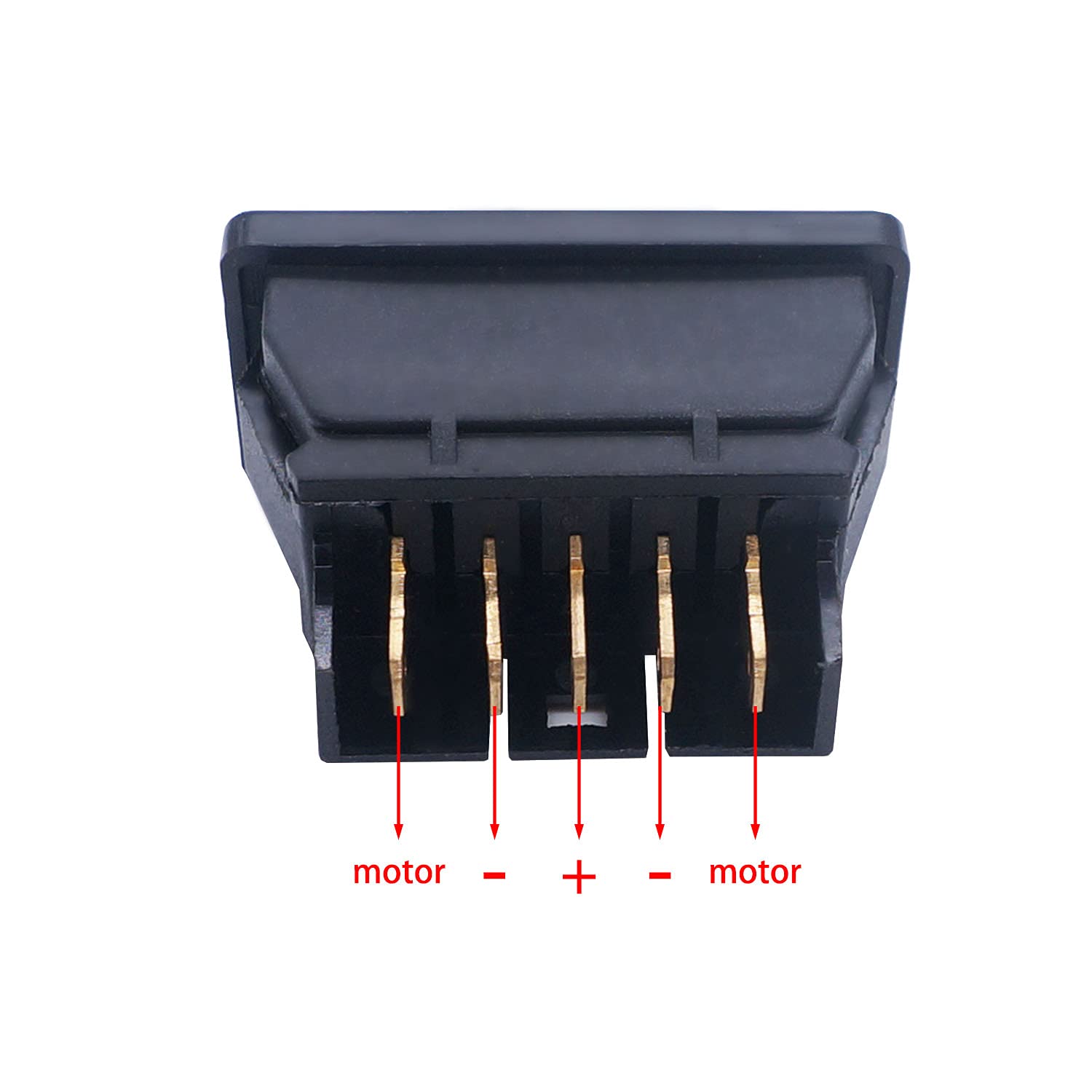 Weideer 2Pcs 5 Pin 12V 20A Car Power Window Switch with LED Light - Momentary Rocker Switch for Auto Window Lift Control (K-010) | Perfect for Jeep, Toyota, Ford & More Car Models