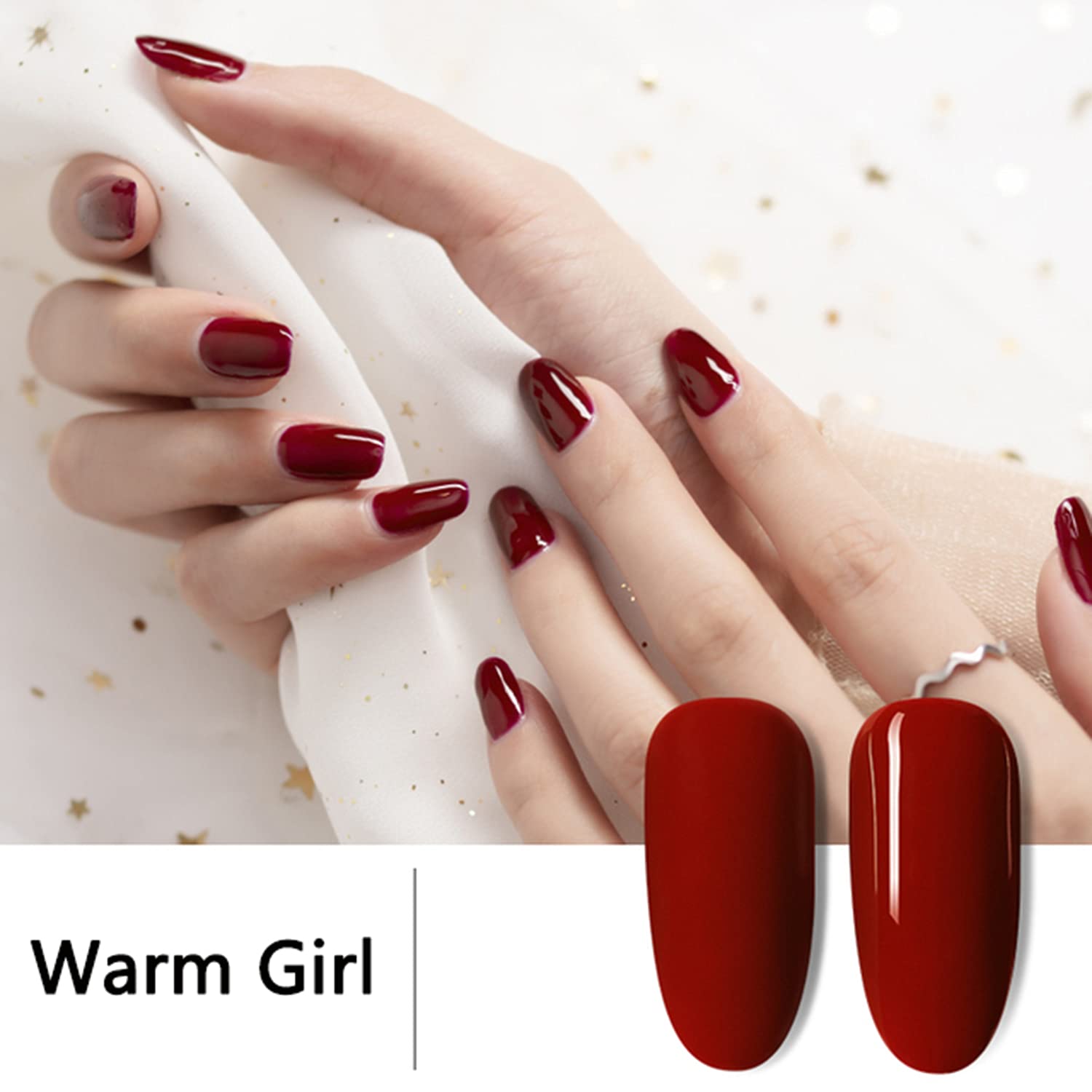6pcs Soak Off Gel Nail Polish Set - Long Lasting UV/LED Nail Gel Starter Kit with 6 Colors (Choose Any 6 Bottles) for Salon & Home Manicure | Perfect Gift for Women & Girls