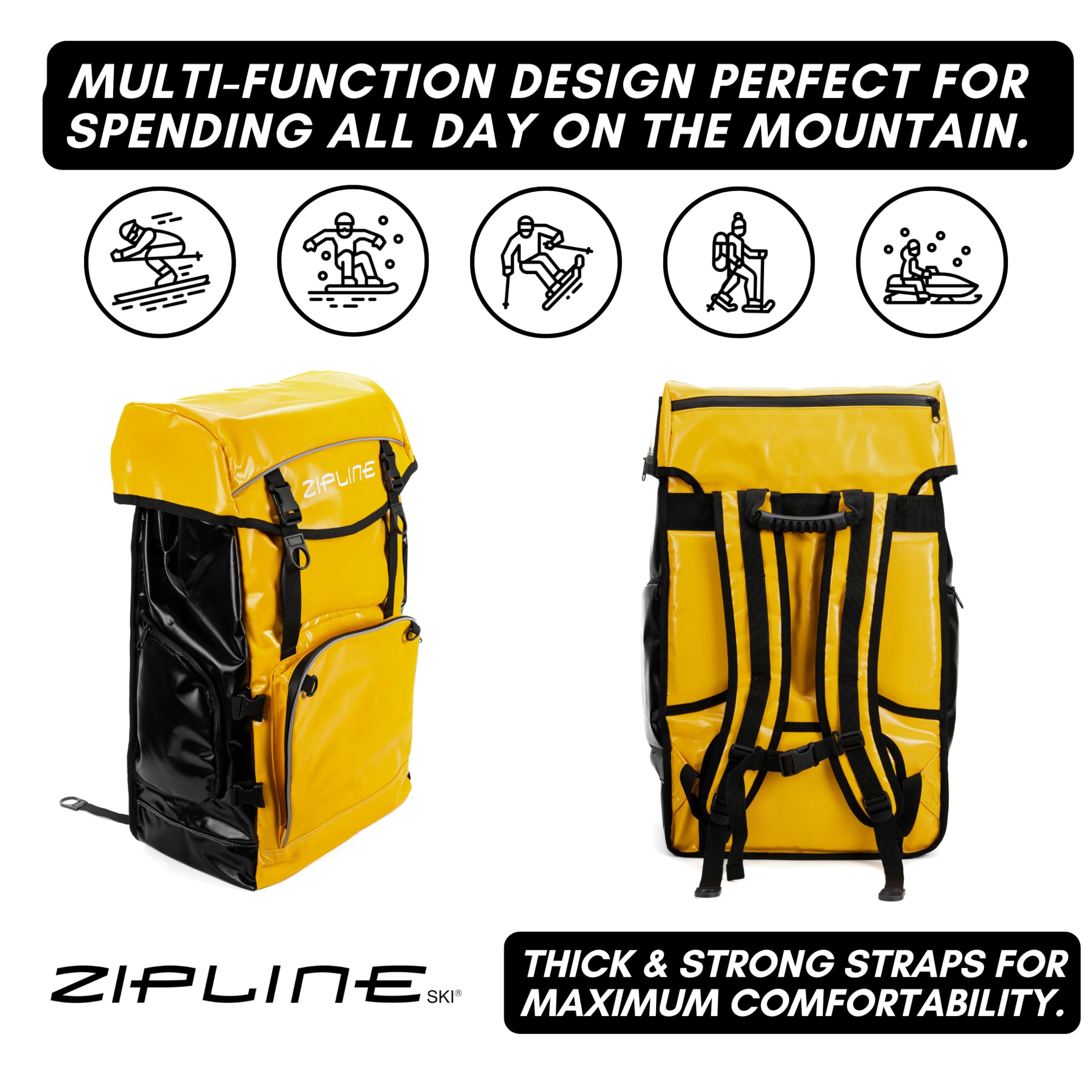 **Zipline World Cup Ski Boot Backpack – Professional Snowboard Travel Bag for Skiers & Snowboarders – Waterproof Ski Gear Storage for Air Travel – Ideal for Olympic Athletes & Winter Sports Enthusiasts – Perfect for Ski Trips & Mountain Adventures**