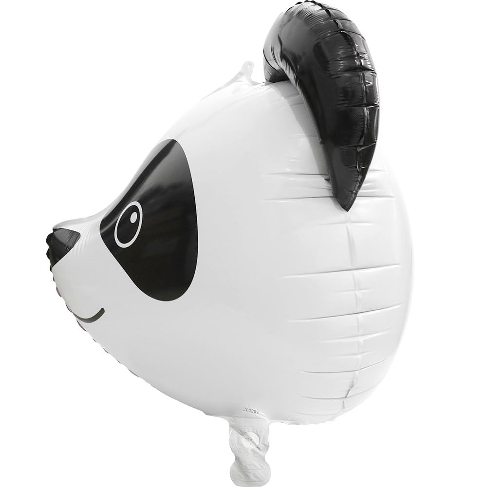 4 Pack Cartoon Panda Head Aluminum Balloons - Zoo Animals Panda Themed Party Supplies for Kids Birthday, Jungle Safari Baby Shower & Wedding Decorations - Perfect for Birthday Parties, Baby Showers, Gender Reveals and Themed Events