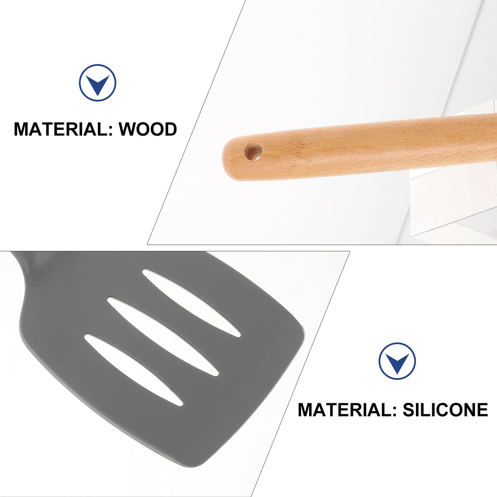 2-Pack Hemoton Stainless Steel Multi-Purpose Spatula Set - Turner, Griddle Shovel, Steak & Pizza Spatula for Cooking, Flipping Eggs, BBQ - Perfect Kitchen Tool for Home Chefs & Outdoor Grilling