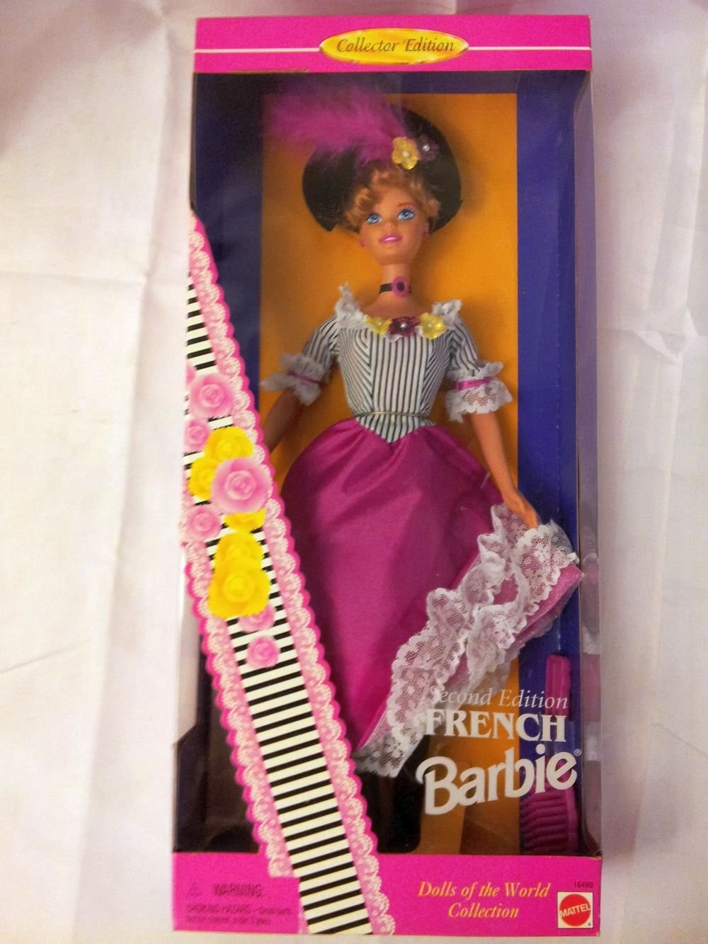 1996 Barbie Dolls of the World French Collector Edition - Vintage Barbie Doll for Display & Gift Giving | Perfect for Collectors, Home Decor & Nostalgic Gifts