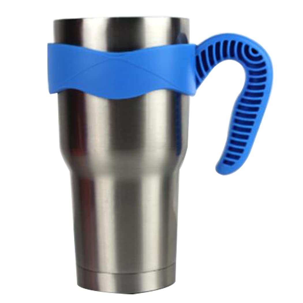 Hoshen Tumbler Handle - Universal Travel Mug Grip for Yeti Rambler, Ozark Trail, RTIC, SIC & More 30 oz Tumblers - Durable Cup Holder Accessory (30oz, Blue) - Perfect for Camping, Hiking & Daily Commute