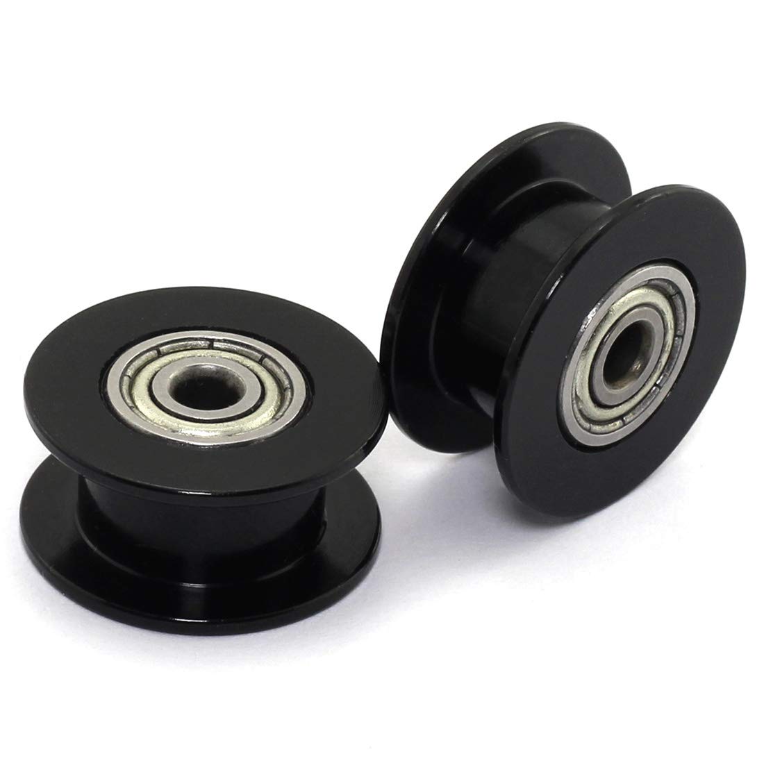 2PCS 20 Teeth 3mm Bore Idler Timing Pulley with Bearing - 2GT Aluminum Alloy H Type GT2 Synchronous Wheel for 6mm Width Belt - Compatible with 3D Printers, CNC Machines & Mechanical Drive Systems - HJ Garden