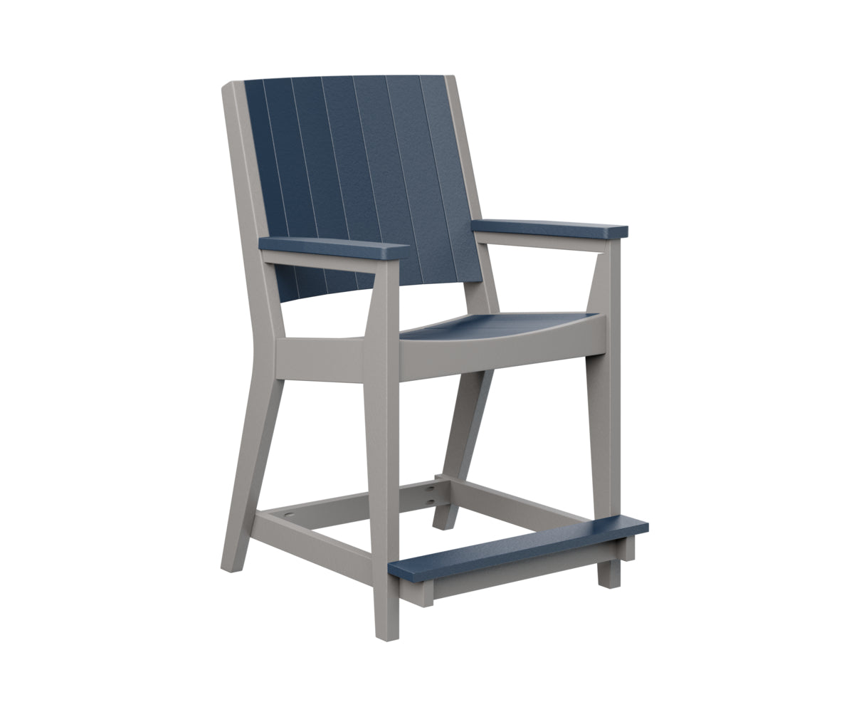 Berlin Gardens Mayhew Chat Counter Chair - Stylish Bar Stool for Kitchen Island, Breakfast Nook & Home Decor - Durable Indoor/Outdoor Use