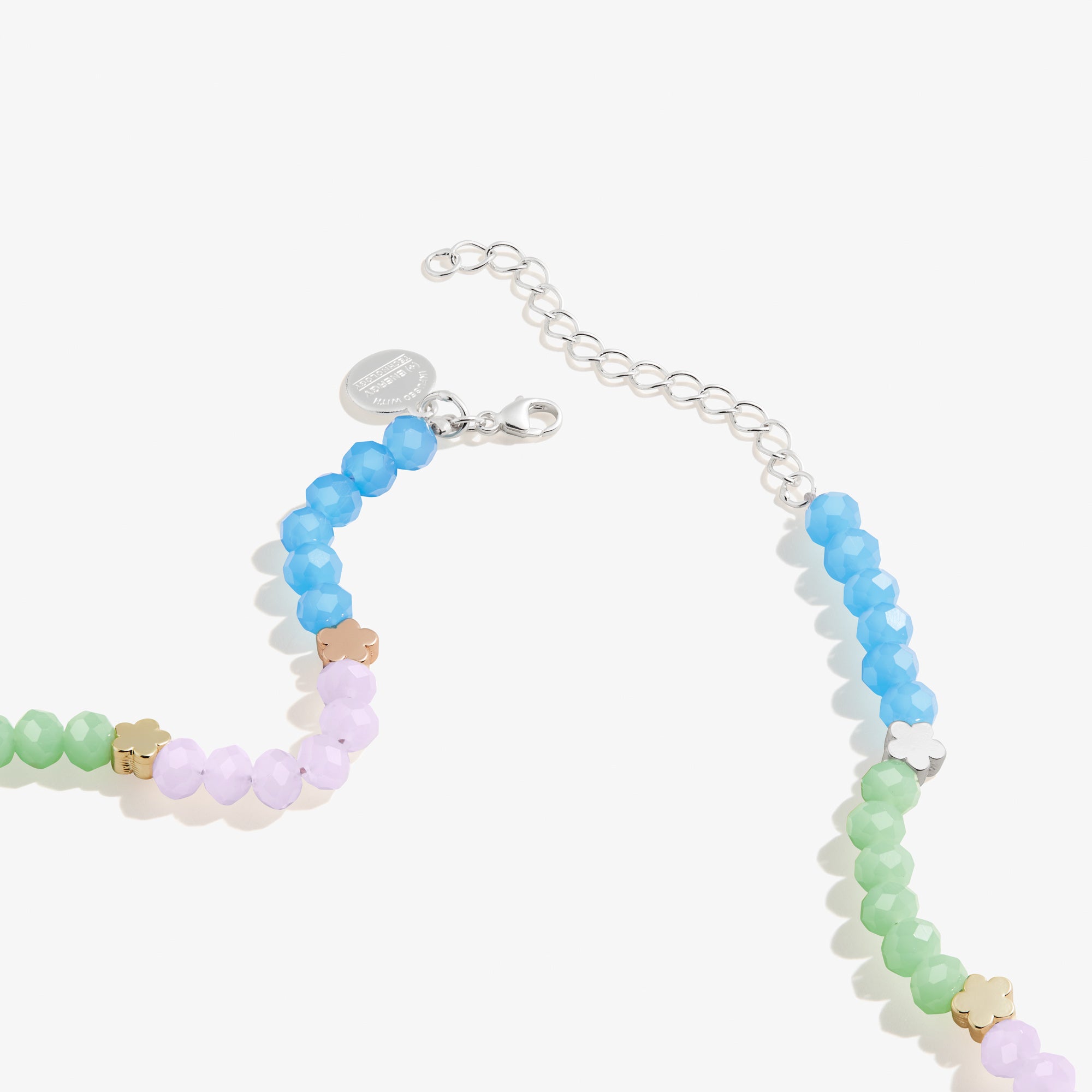 Adjustable Flower & Bead Tri-Color Necklace for Women | Elegant Boho Jewelry for Parties, Weddings & Everyday Wear