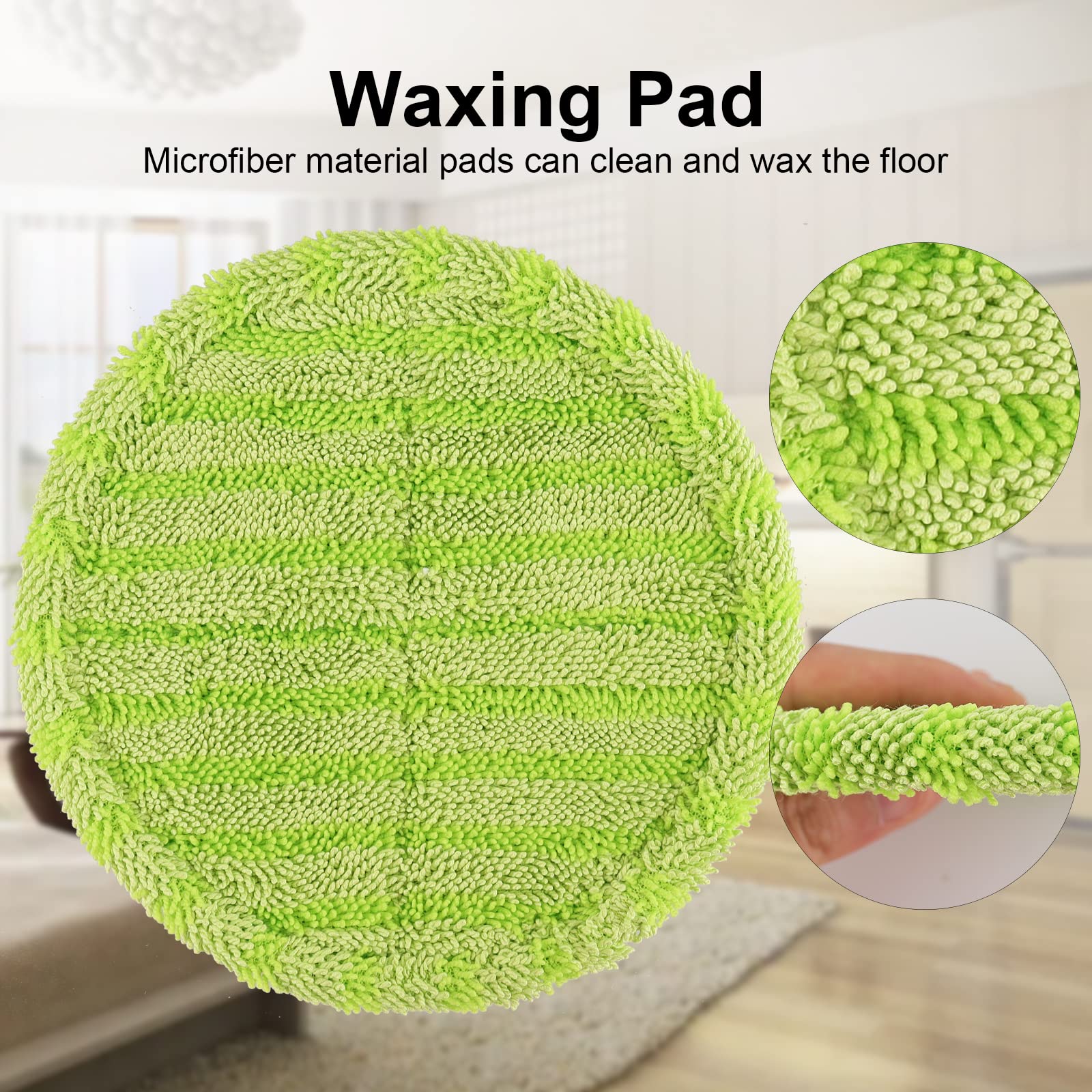 6 Pack Replacement Electric Mop Pads for G700 & P700 Mop - 6.3 Inch Washable Cleaning & Waxing Pads - Perfect for Hardwood Floors, Tile, and Laminate Surfaces