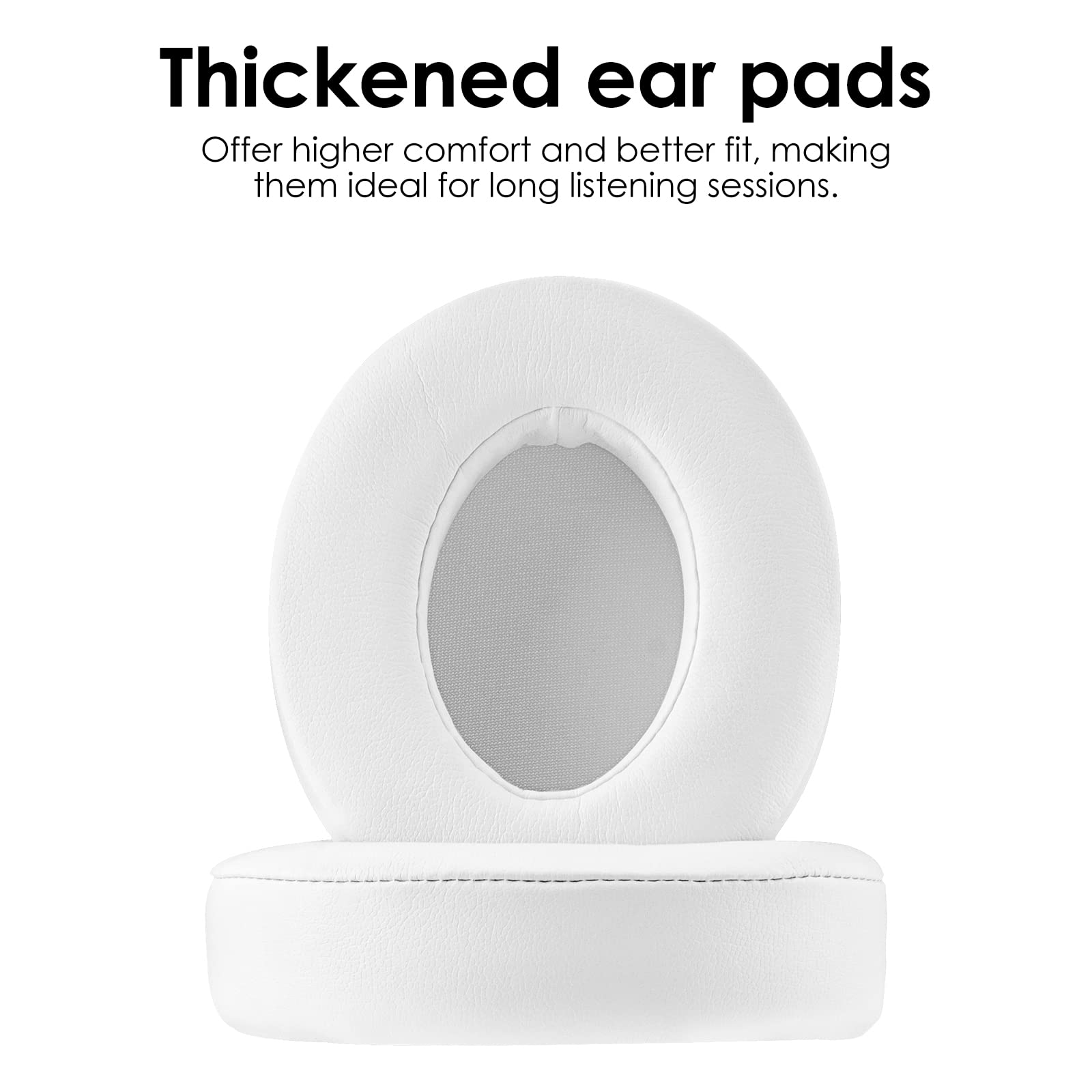 Premium Replacement Ear Pads for Beats Studio 3 Wireless Headphones (A1914) - Extra Thick Protein Leather Cushions, Noise Isolating Earpads - Perfect for Gaming, Workouts & Travel (White)