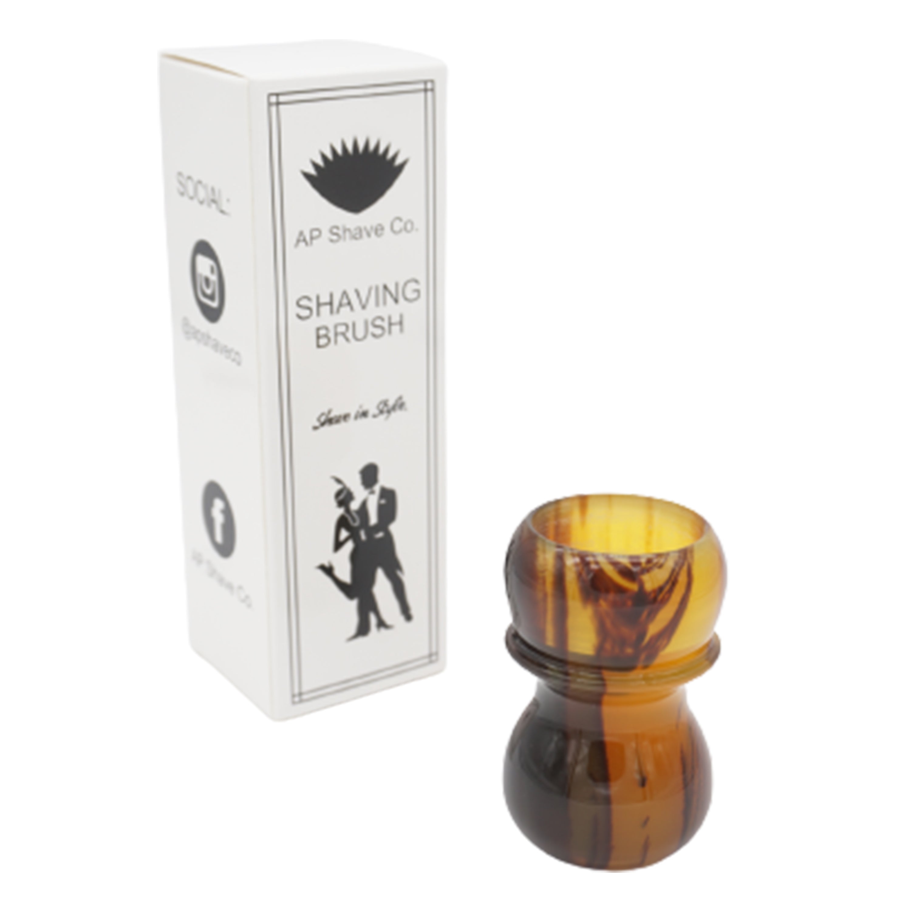 Premium Tortoise Handcrafted Shaving Brush Handle for 28mm & 30mm Knots - Durable Wet Shaving Accessory for Men's Grooming Kit - Perfect for Traditional Shaving & Barber Shop Use