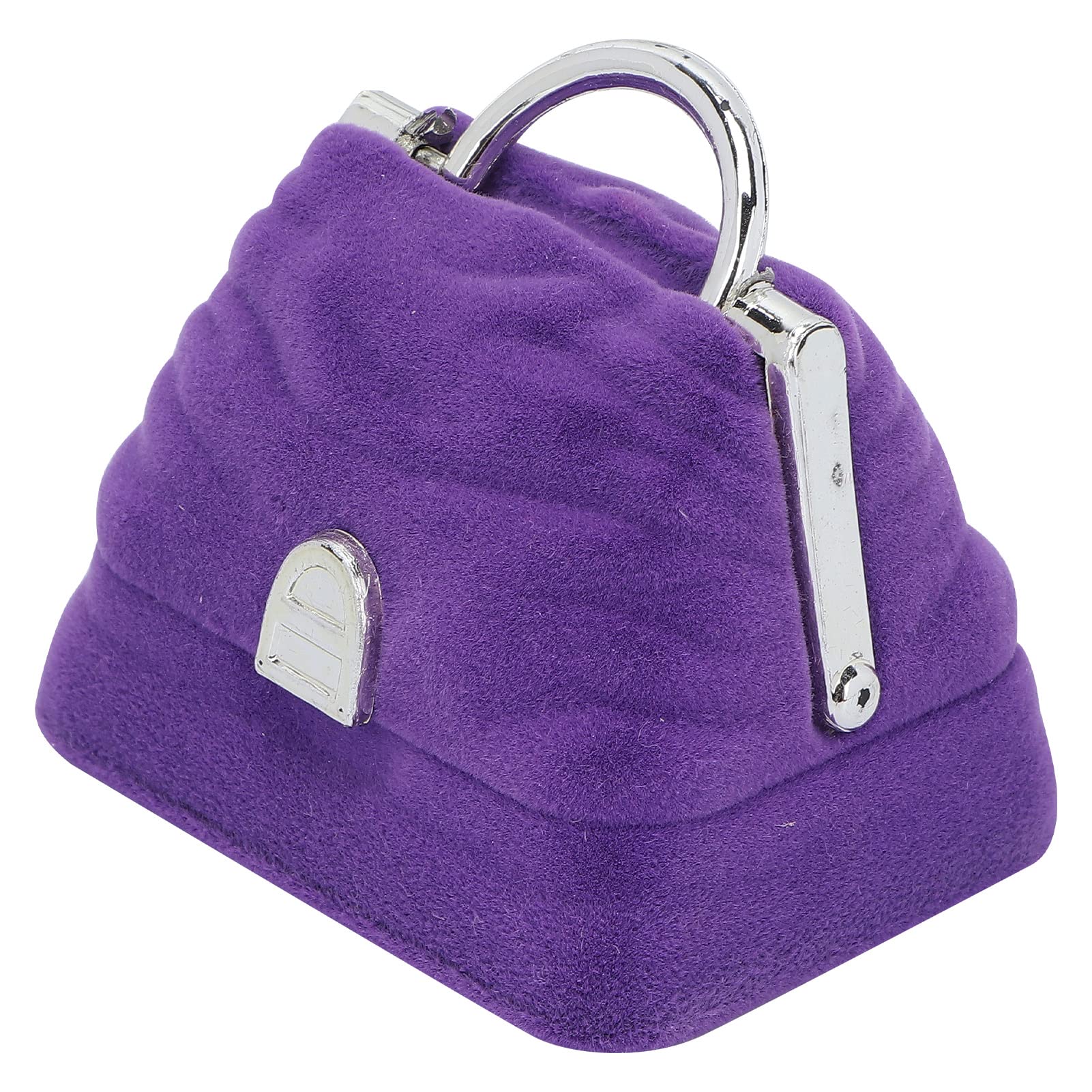Vintage Purple Ring Storage Box - Durable Retro Jewelry Organizer for Earrings, Rings & Small Accessories | Perfect for Travel, Gifts & Home Decor