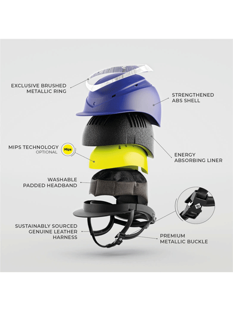 Charles Owen Halo Riding Hat with MIPS Technology - Premium Equestrian Helmet for Safety & Comfort - Perfect for Horseback Riding, Show Jumping & Dressage