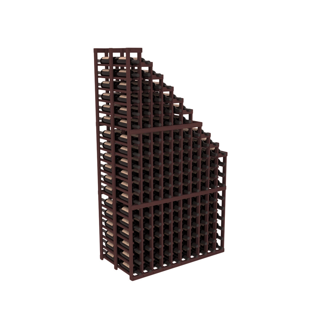 InstaCellar 10 Column Double Deep Waterfall Rack - Heavy Duty Wine Bottle Storage Organizer for Cellar, Bar & Restaurant (Holds 20 Bottles) - Perfect for Wine Enthusiasts & Commercial Use