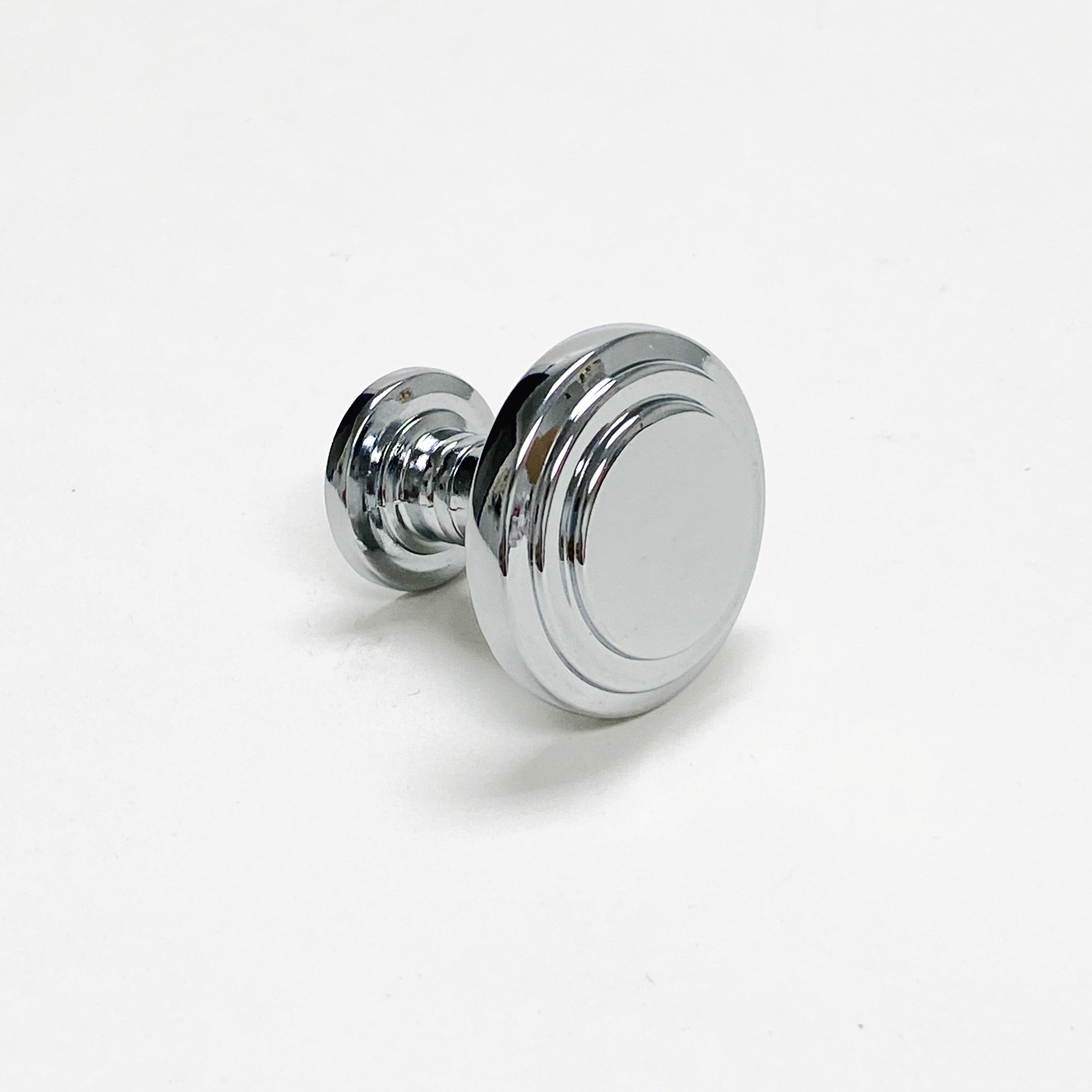 Polished Chrome Round Cabinet Knobs and Drawer Pulls - Modern Hardware for Kitchen, Bathroom & Furniture (Set of 10) - Perfect for Home Renovation and DIY Projects