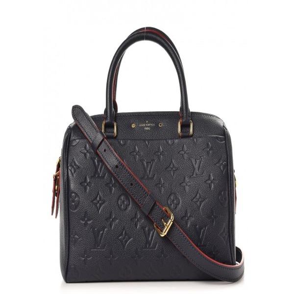 Louis Vuitton Speedy Bandouliere 25 Monogram Empreinte Leather Crossbody Bag in Marine Rouge - Perfect for Travel, Work & Everyday Use