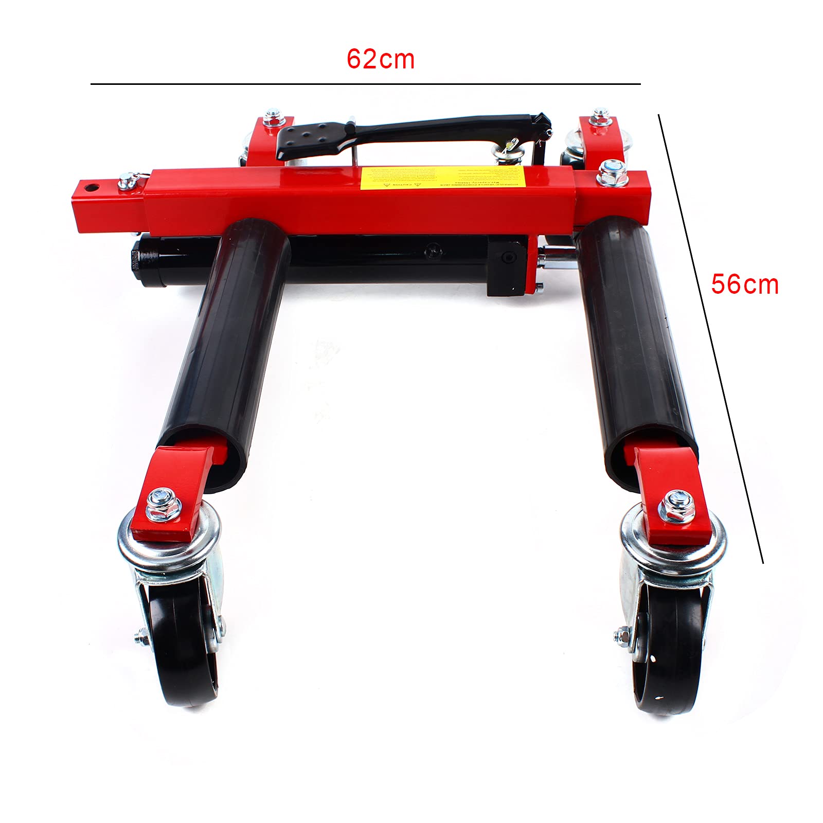 2 Ton Hydraulic Car Dolly Wheels - Heavy Duty 1500 lb Capacity Vehicle Wheel Dolly for Moving Cars, Trucks, Motorcycles & Trailers | Garage Workshop, Auto Repair, Vehicle Storage & Transportation Solution