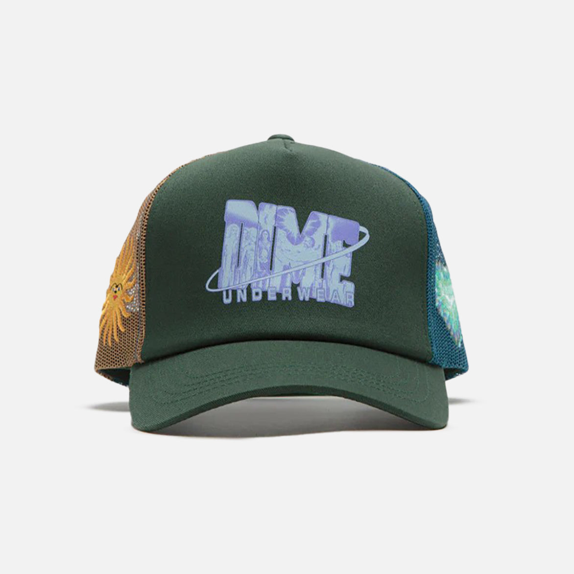 Cosmic Trucker Hat - Stylish Green Mesh Baseball Cap for Men & Women | Perfect for Outdoor Activities, Sports, and Casual Wear