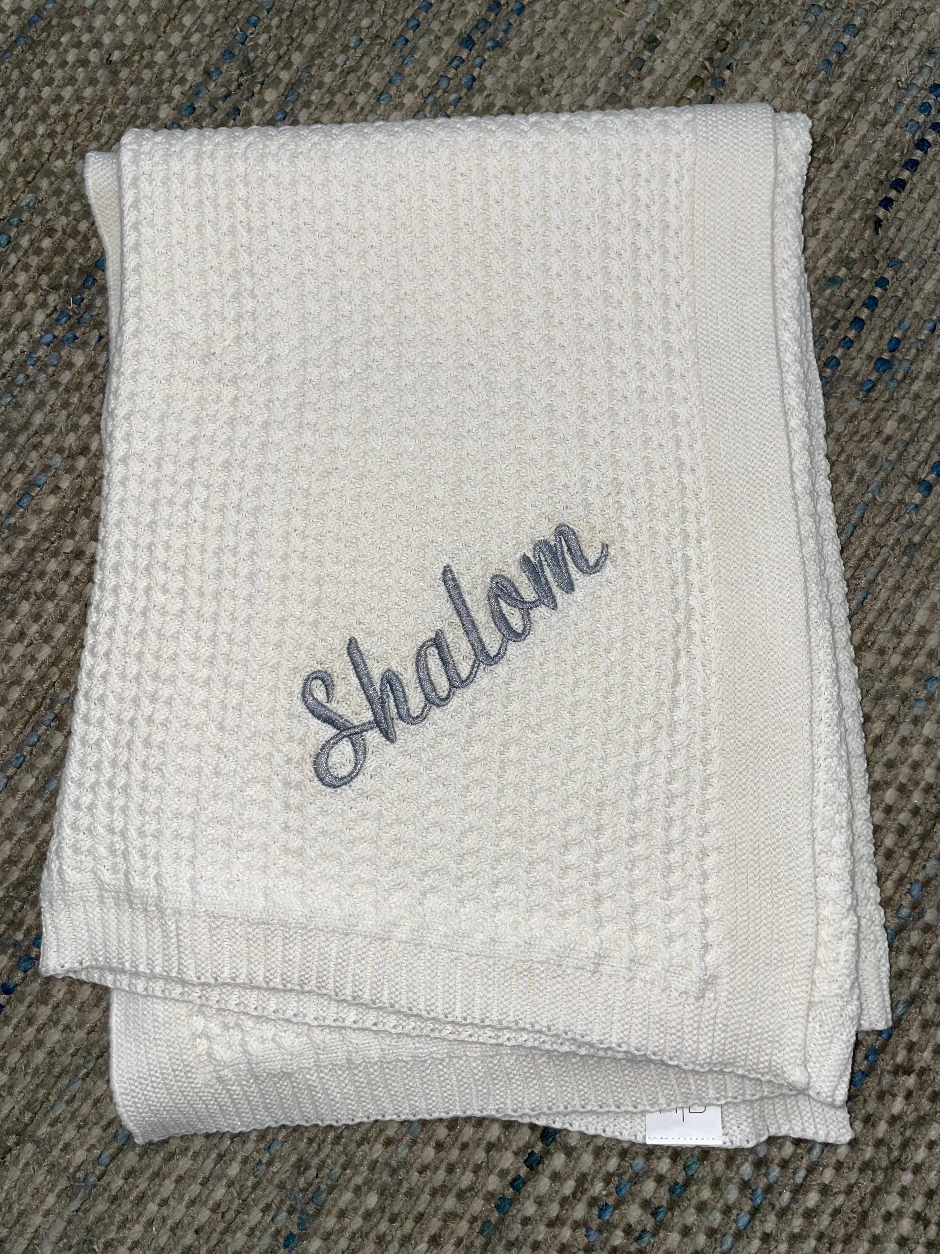 Domani Home Herringbone Cream Baby Blanket - Soft & Breathable Knit Blanket for Newborns, Infants & Toddlers - Perfect for Nursery, Stroller, Swaddling & Gift Giving