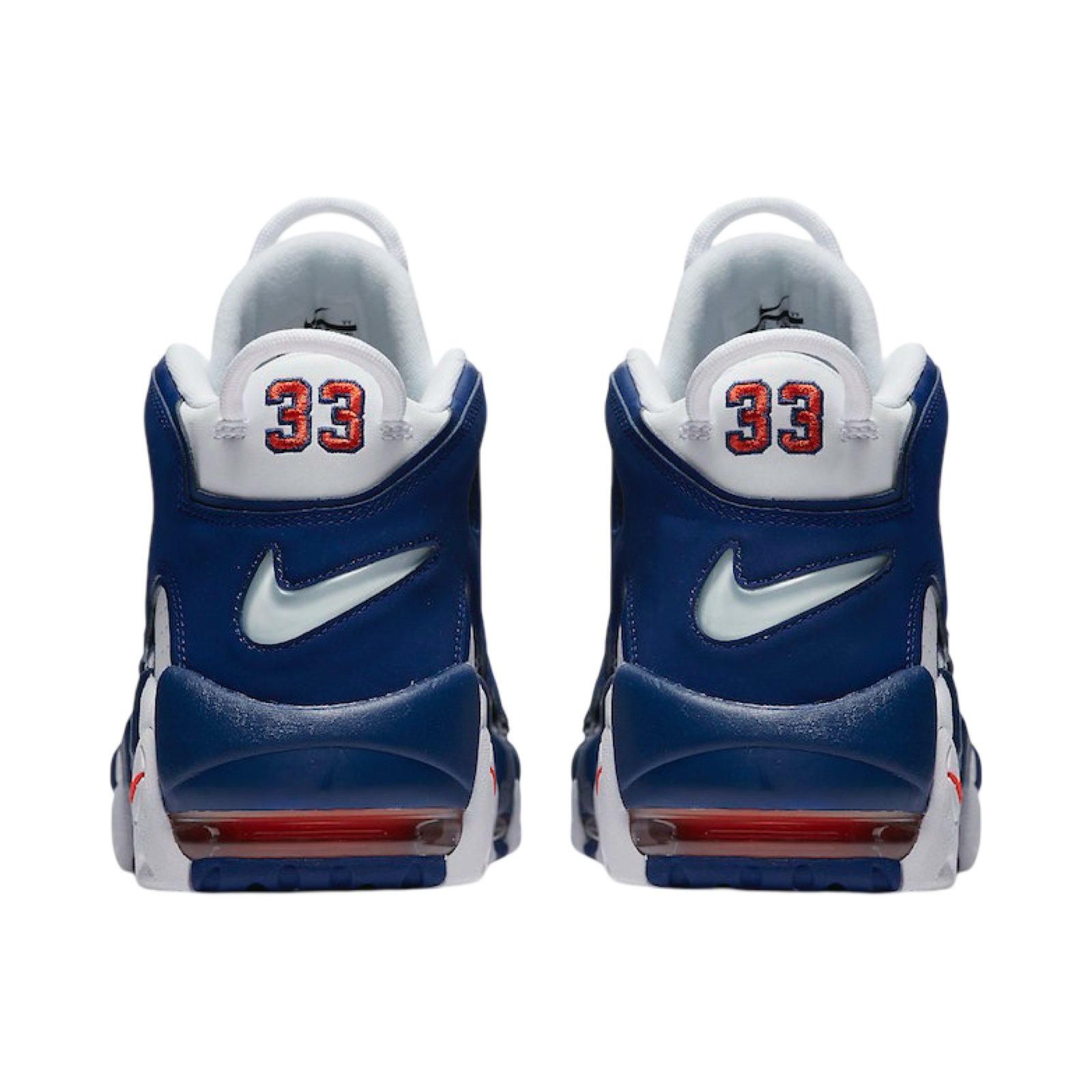 Nike Air More Uptempo '96 'Knicks' Basketball Shoes - White/Deep Royal Blue Retro Sneakers for Men | Streetwear & Basketball Performance