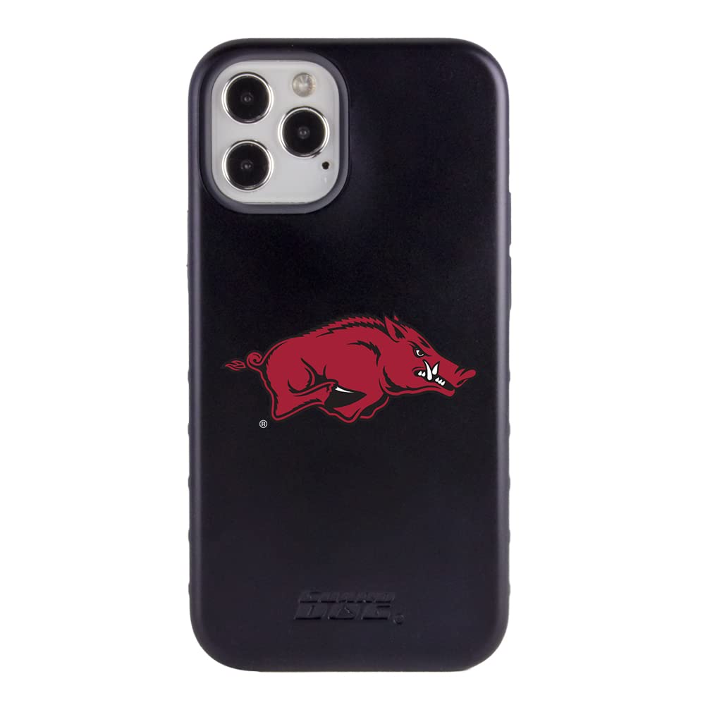 Military Grade Rugged iPhone 12/12 Pro Case with Two-Piece Protection - Arkansas Razorbacks Collegiate Licensed Guard Dog Case - Perfect for Outdoor Activities, Sports & Daily Protection