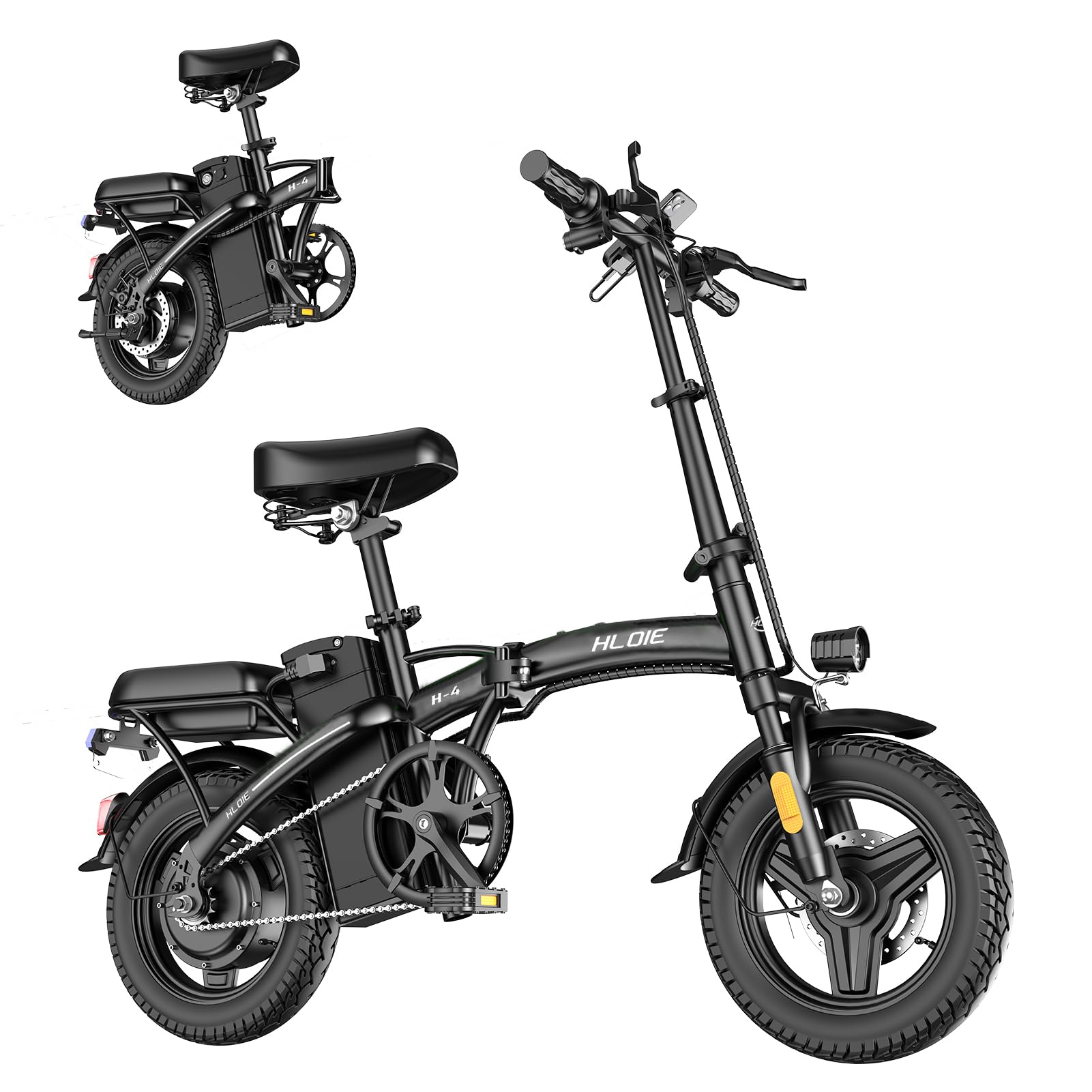 Foldable Electric Bike for Adults & Teens - 400W (Peak 500W) Motor, 23MPH Max Speed, 14