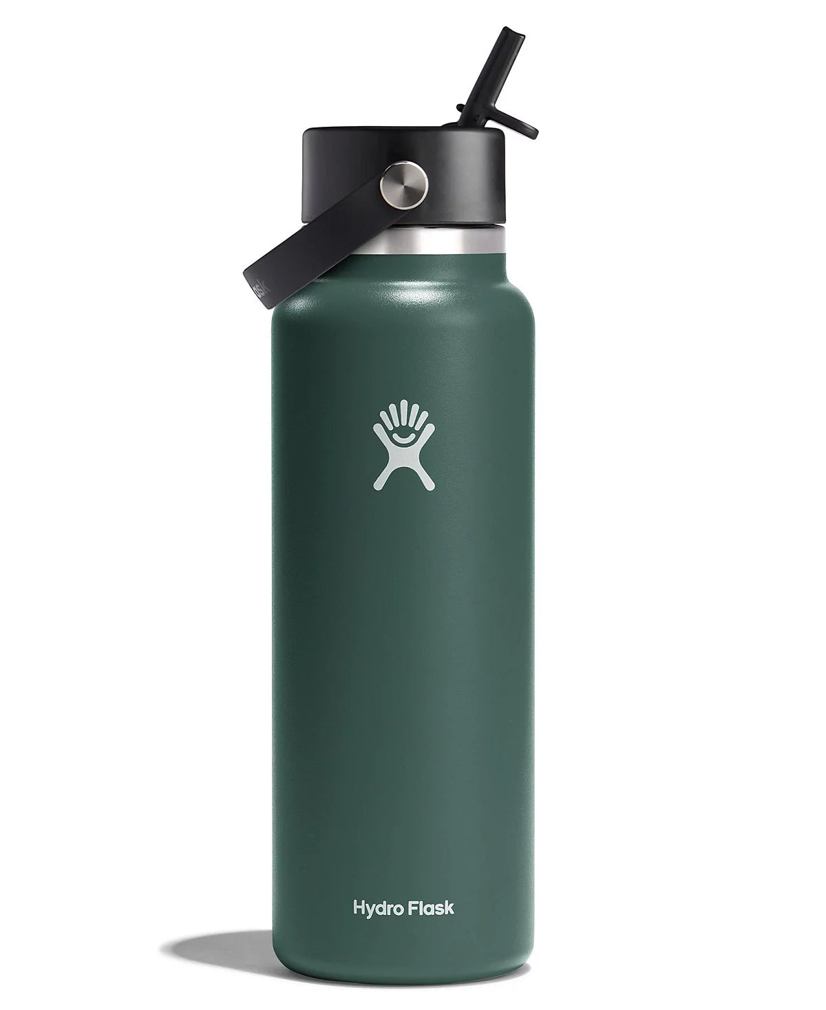 Hydro Flask 40oz Wide Mouth Water Bottle with Flex Straw Lid - Insulated Stainless Steel Vacuum Flask for Hiking, Gym & Outdoor Adventures