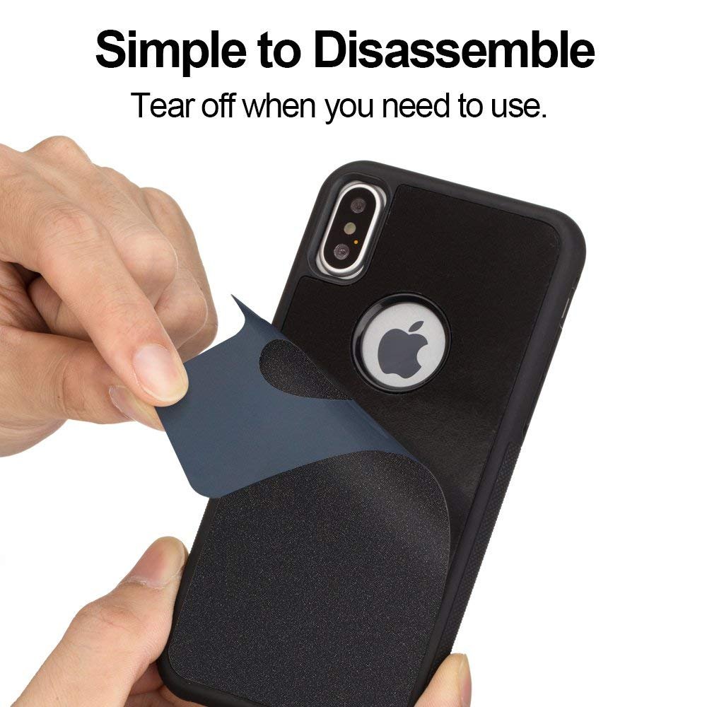 Anti Gravity iPhone 11 Pro Max Case - Sticky Selfie Suction Phone Cover for iPhone 11 Pro Max 6.5 Inch, Magic Nano Stick on Smooth Flat Surfaces with Dust Proof Film - Perfect for Hands-Free Selfies, Cooking, and Car Mounting