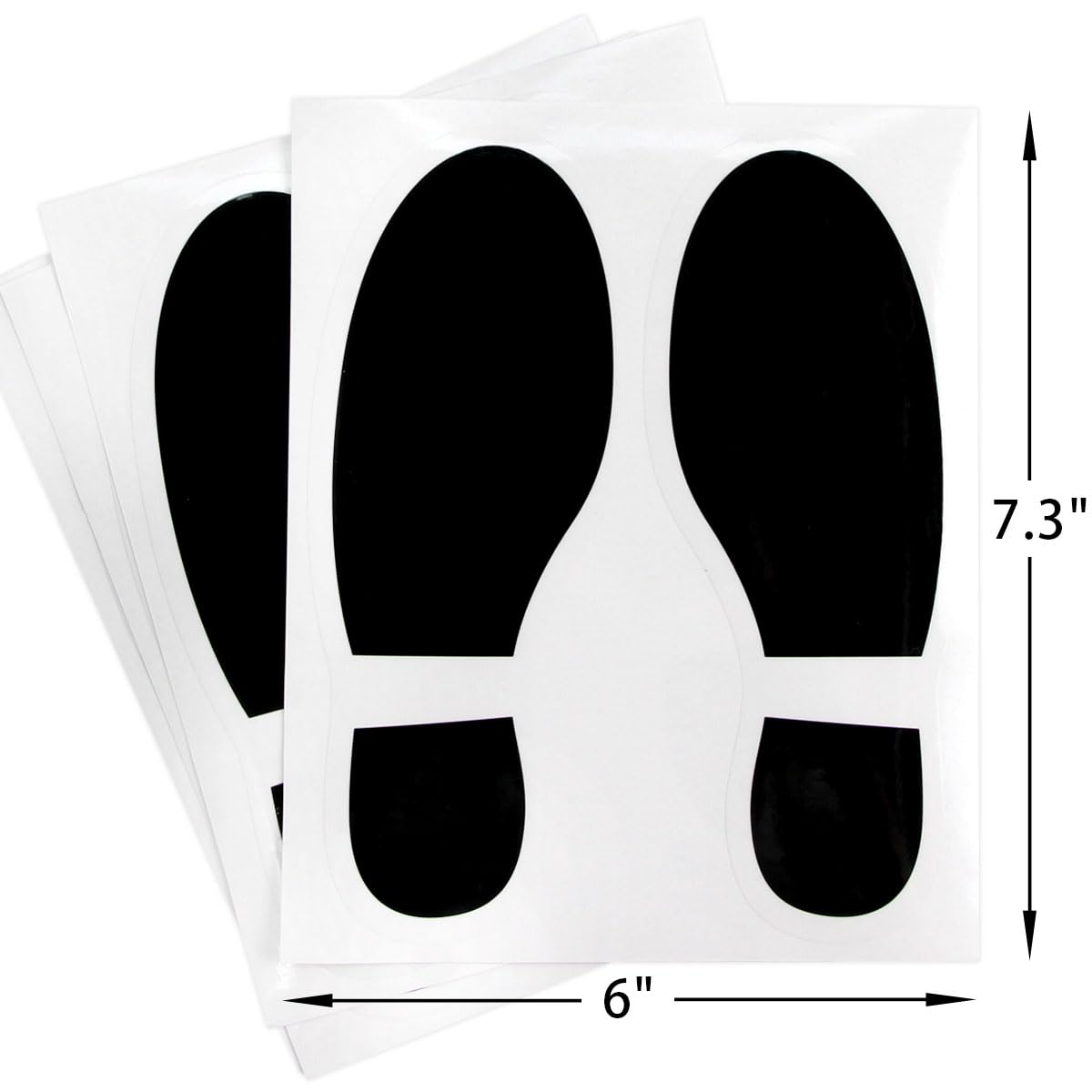 24Pcs Spy Agent of Truth Footprint Floor Decals - Black Classroom Line Up Stickers for Kids, Teachers & Schools - Perfect for Hallway Markers, Social Distancing & Play Areas