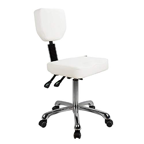 Professional Adjustable 3-Lever Esthetician Stool for Beauty Salon & Spa - Ergonomic Design for Facial, Massage & Waxing Treatments